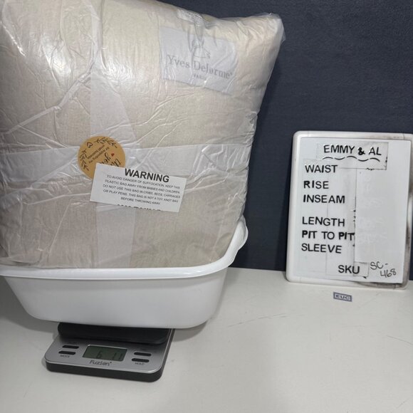 Yves Delorme Paris 100% Mohair Woven XL Blanket King Size 240x280cm Ivory Cream - Picture 6 of 6